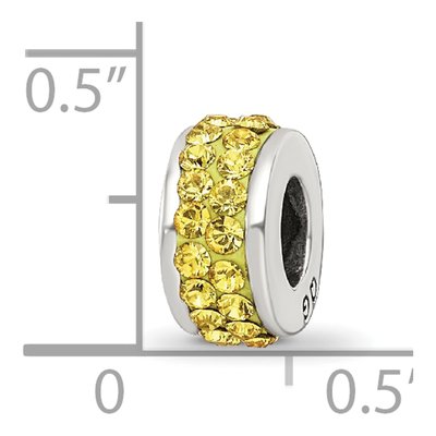 Sterling Silver Crystal Double Row Bead – view 5