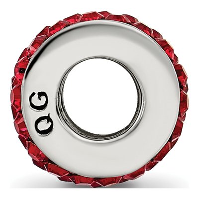 Sterling Silver Crystal Scarlet Bead – view 4