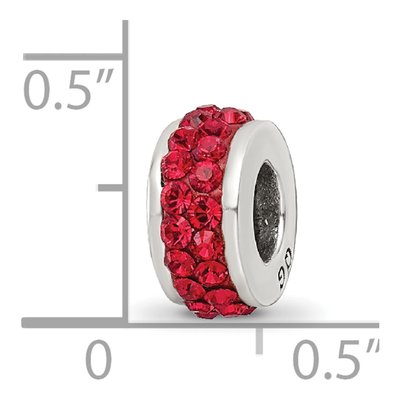 Sterling Silver Crystal Scarlet Bead – view 5