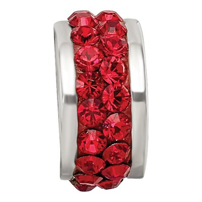 Sterling Silver Crystal Scarlet Bead – view 6