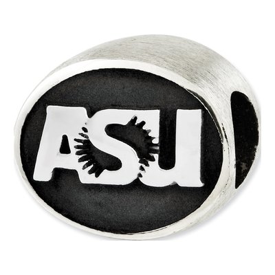 Arizona State University Sterling Silver Antiqued Bead – view 4