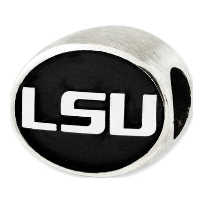 Louisiana State University Sterling Silver Antiqued Bead – view 4