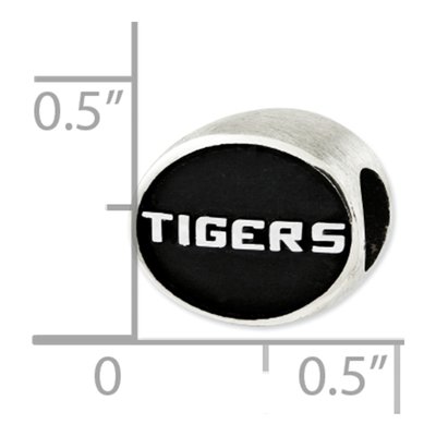 Louisiana State University Sterling Silver Antiqued Bead – view 5
