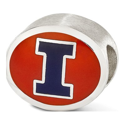 Sterling Silver Illinois Enamel Bead – view 2