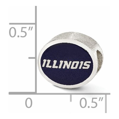 Sterling Silver Illinois Enamel Bead – view 3
