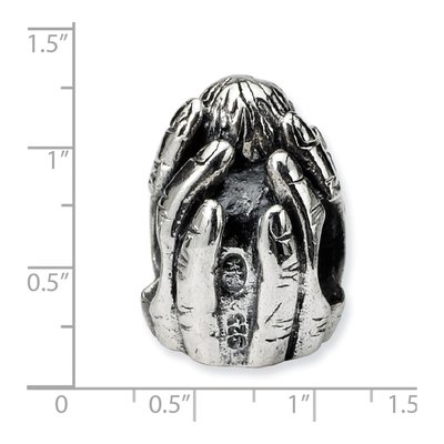 Sterling Silver Baby Hands Bead – view 8