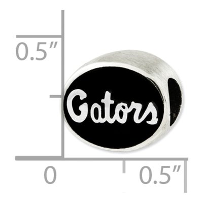 University of Florida Sterling Silver Antiqued Bead – view 5