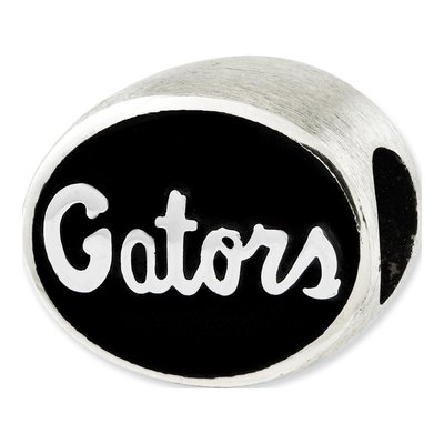 University of Florida Sterling Silver Antiqued Bead