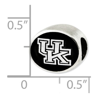 University of Kentucky Sterling Silver Antiqued Bead – view 4
