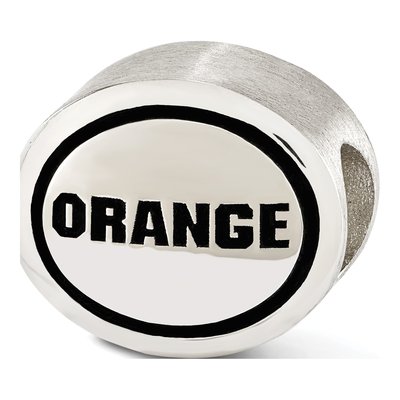 Syracuse University Sterling Silver Antiqued Bead – view 3