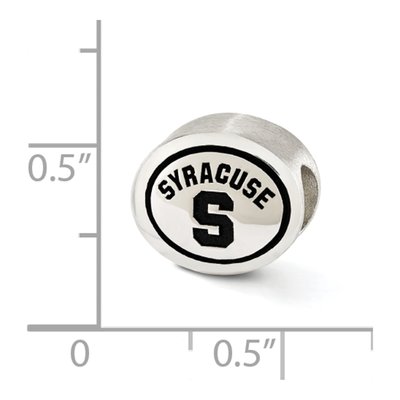 Syracuse University Sterling Silver Antiqued Bead – view 5