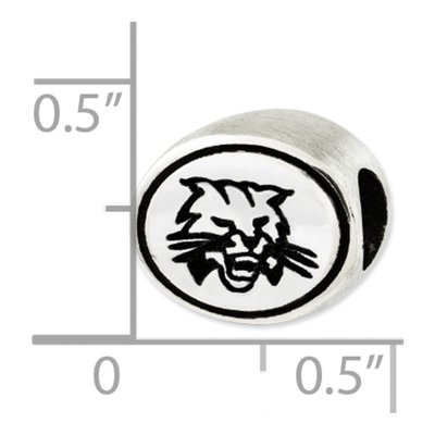 Ohio University Sterling Silver Antiqued Bead – view 5
