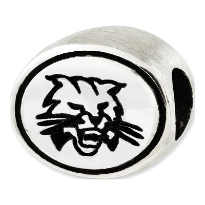 Ohio University Sterling Silver Antiqued Bead