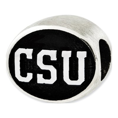 Colorado State University Sterling Silver Antiqued Bead