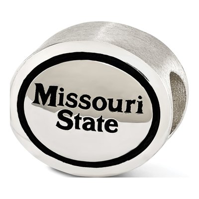Missouri State University Sterling Silver Antiqued Bead – view 4