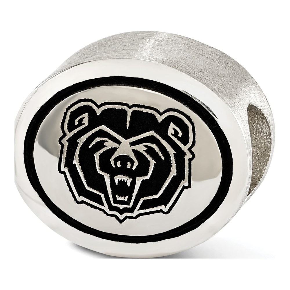 Missouri State University Sterling Silver Antiqued Bead