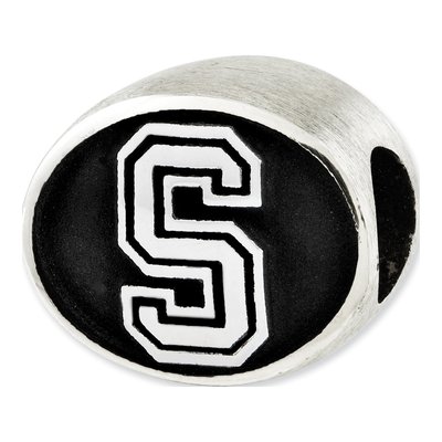 Stanford University Sterling Silver Antiqued Bead – view 4