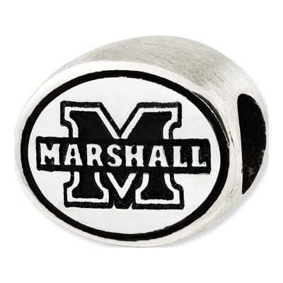 Marshall University Sterling Silver Antiqued Bead – view 4