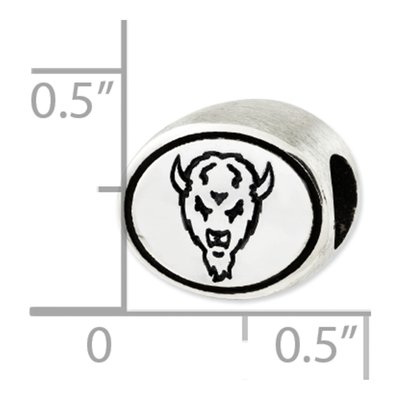 Marshall University Sterling Silver Antiqued Bead – view 5