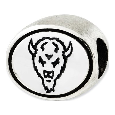 Marshall University Sterling Silver Antiqued Bead