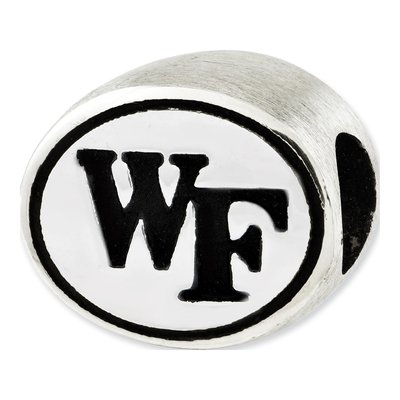 Wake Forest University Sterling Silver Antiqued Bead – view 4