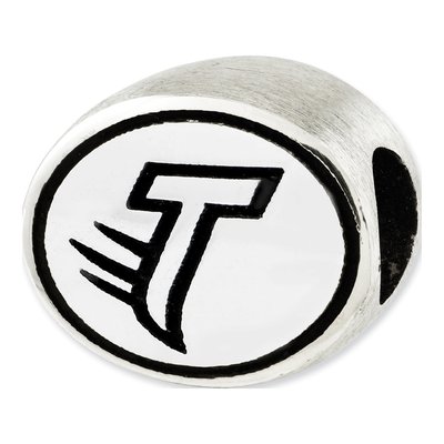 Towson University Sterling Silver Antiqued Bead – view 4