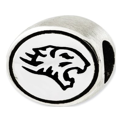 Towson University Sterling Silver Antiqued Bead