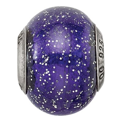 Sterling Silver Murano Glass Bead – view 5