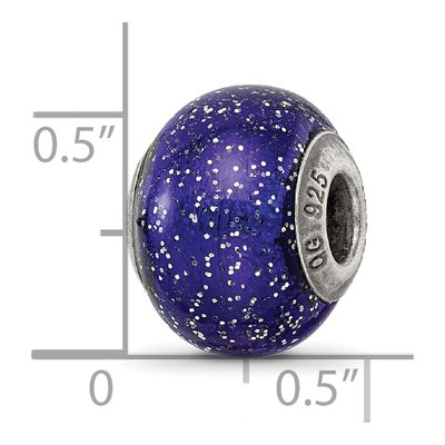 Sterling Silver Murano Glass Bead – view 7