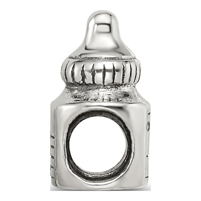 Sterling Silver Baby Bottle Bead – view 4