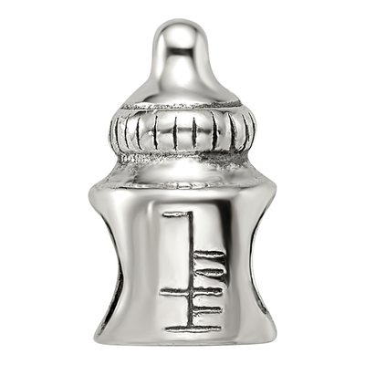 Sterling Silver Baby Bottle Bead – view 5