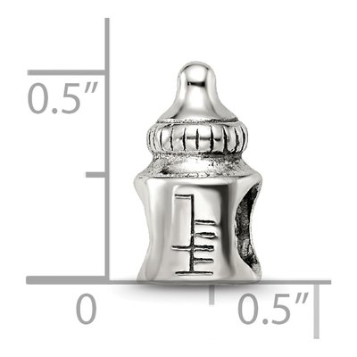 Sterling Silver Baby Bottle Bead – view 7
