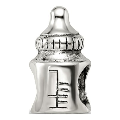 Sterling Silver Baby Bottle Bead