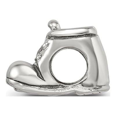 Sterling Silver Baby Shoe Bead – view 4