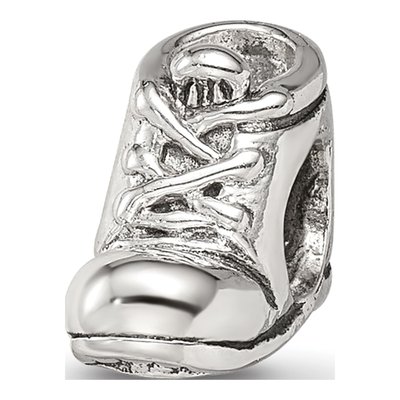 Sterling Silver Baby Shoe Bead