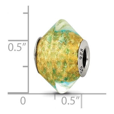 Sterling Silver Murano Glass Bead – view 6