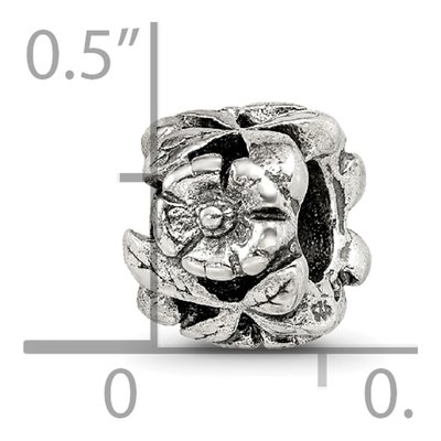 Sterling Silver Floral Bead – view 7