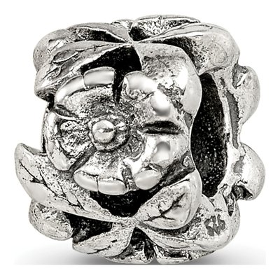 Sterling Silver Floral Bead