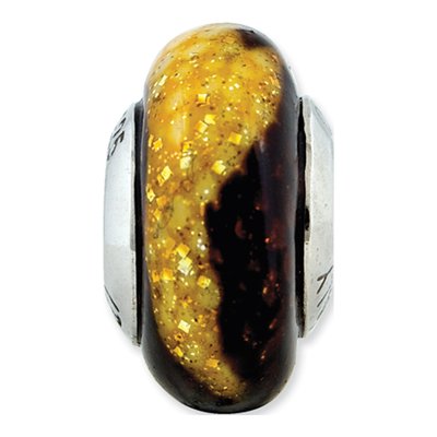 Sterling Silver Brown Glass Bead – view 5