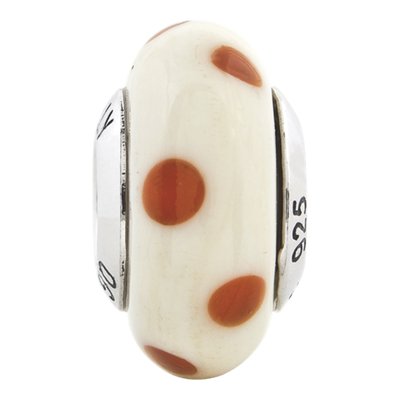 Sterling Silver Murano Glass Bead