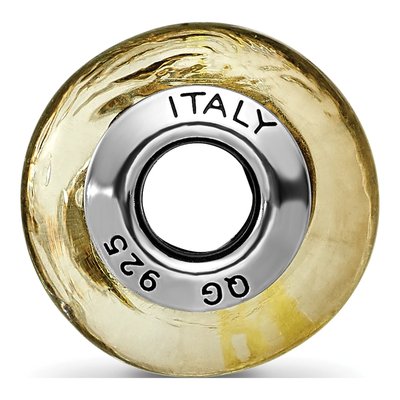 Sterling Silver Black Murano Glass Bead – view 4