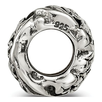 Sterling Silver Floral Bead – view 4