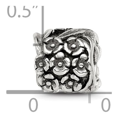 Sterling Silver Floral Bead – view 7