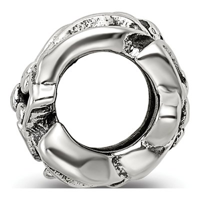 Sterling Silver Plumeria Floral Bead – view 4