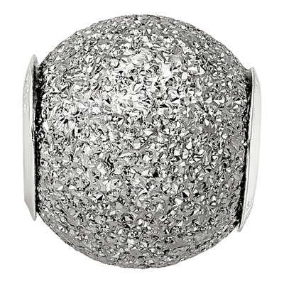 Sterling Silver Grey Laser Cut Bead – view 7