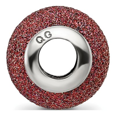Sterling Silver Purple Laser-Cut Bead – view 4