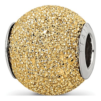 Sterling Silver Laser Cut Bead