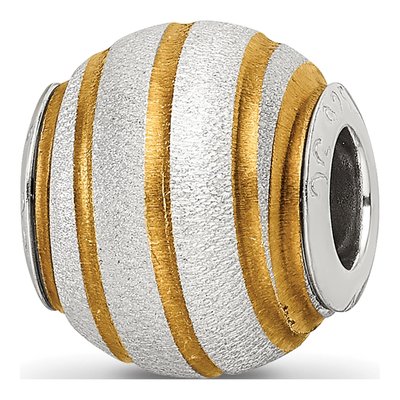 Sterling Silver Laser Cut Bead