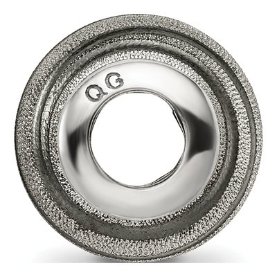 Sterling Silver Grey Laser-Cut Bead – view 4