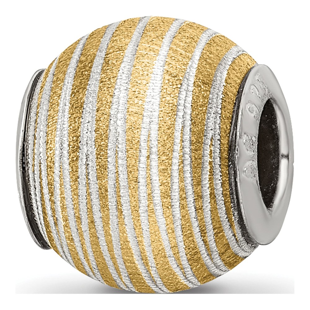 Sterling Silver Laser Cut Bead